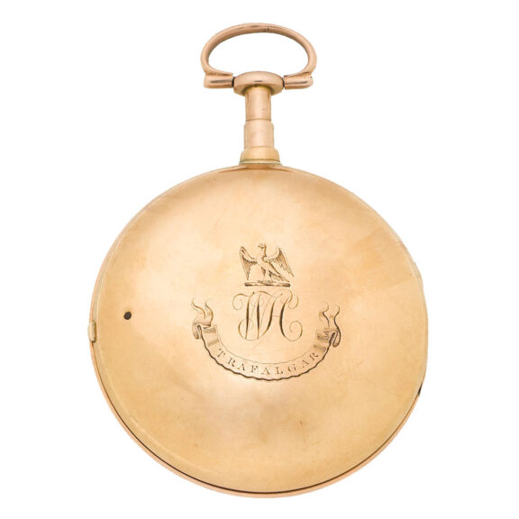 English gold pair cased duplex pocket watch Circa 1805 English gold pair cased duplex pocket watch Circa 1805