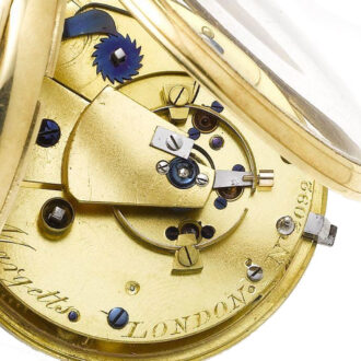 English watch with free sprung chronometer escapement Circa 1795 English watch with free sprung chronometer escapement Circa 1795