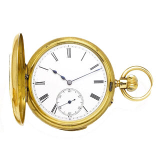 English 18 carat gold minute repeating lever watch Circa 1891
