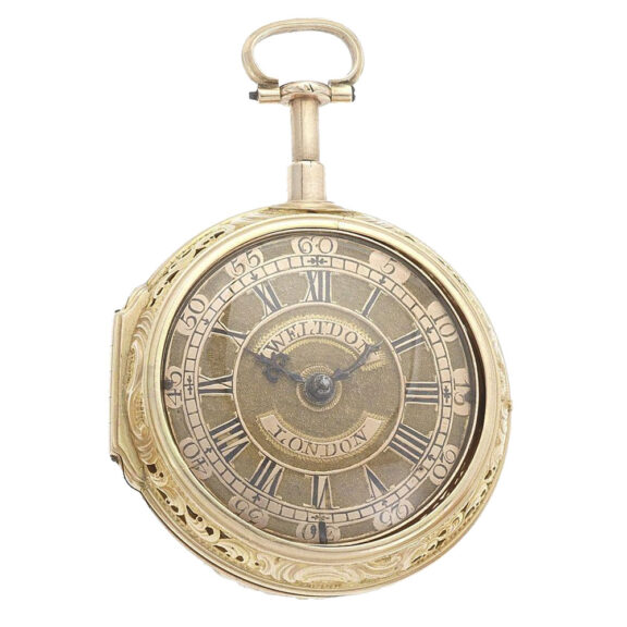 English pair cased quarter repeating pocket watch Circa 1797