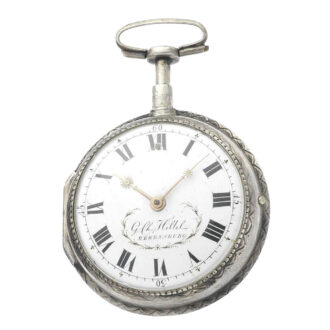 German silver quarter repeating pocket watch Circa 1800