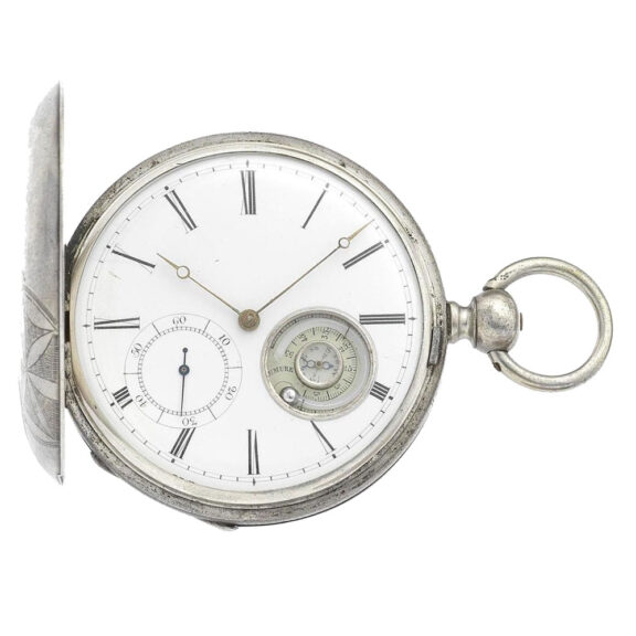 Rare Swiss silver open faced key wind watch Circa 1840