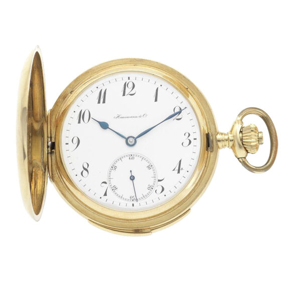 Italian 18 carat gold minute repeating pocket watch Circa 1900