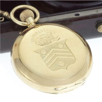 English gold hunting cased lever pocket watch Circa 1903