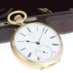 Swiss 18 carat gold open faced pocket watch Circa 1900