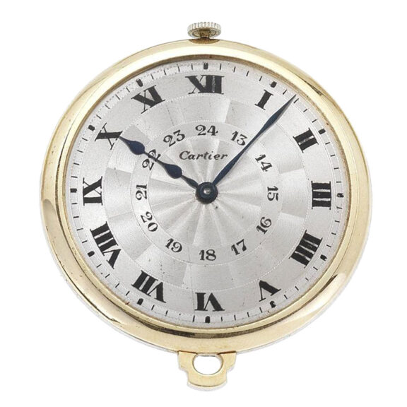 Fine French gold open faced lever dress watch Circa 1925