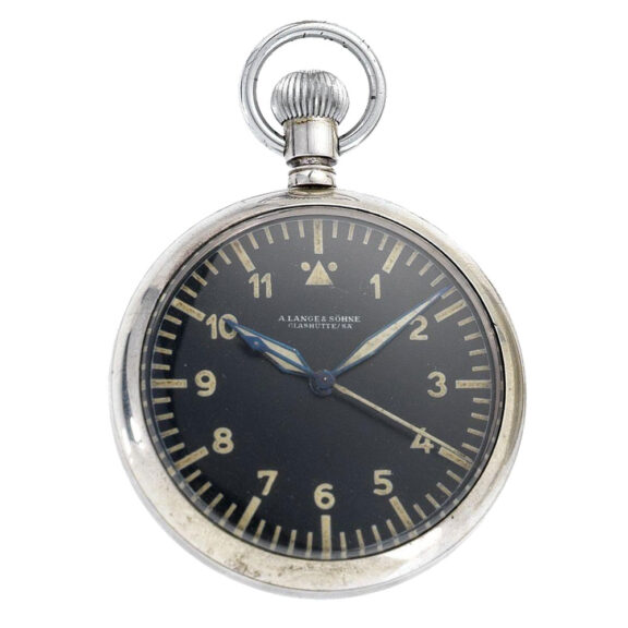 German silver lever pocket watch with centre seconds Circa 1952
