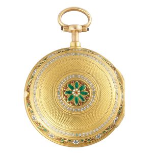French 18k gold dumb quarter repeating à toc watch Circa 1777