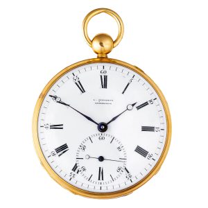 Danish 19 Carat gold double wheel duplex pocket watch Circa 1836
