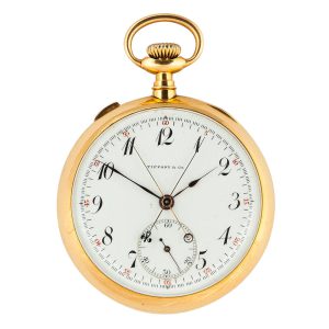 Swiss 18 carat pink gold open faced pocket watch Circa 1900