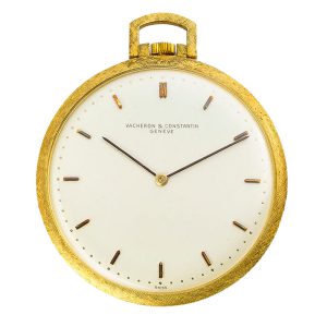 Swiss 18 carat gold open faced lever dress watch Circa 1960