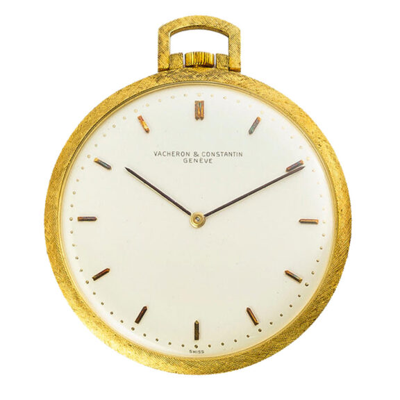 Swiss 18 carat gold open faced lever dress watch Circa 1960