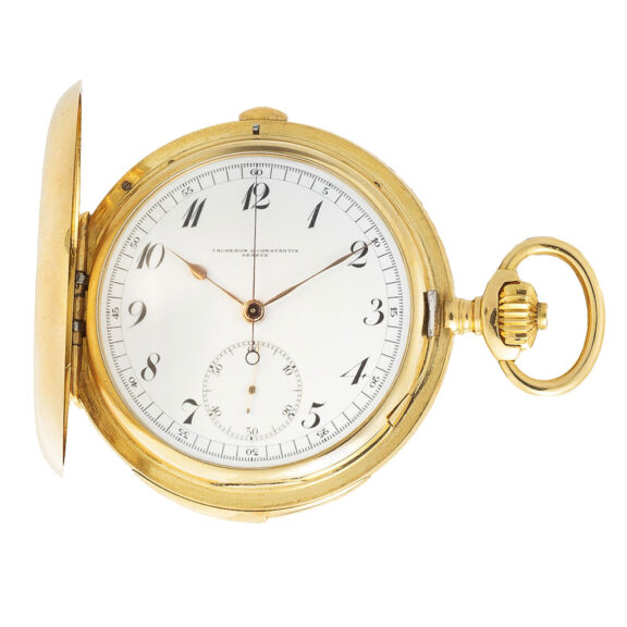 Swiss gold quarter repeating chronograph watch Circa 1914 Swiss gold quarter repeating chronograph watch Circa 1914