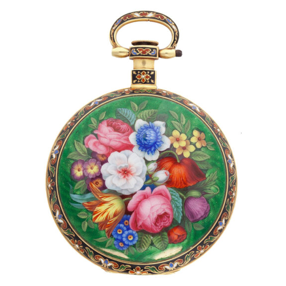 Swiss gold and enamel watch for the Chinese market Circa 1825