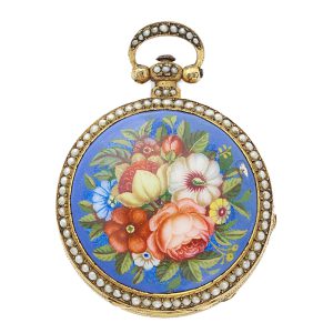 Swiss gold and enamel watch for the Chinese market Circa 1825