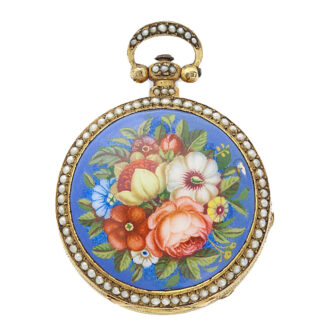 Swiss gold and enamel watch for the Chinese market Circa 1825