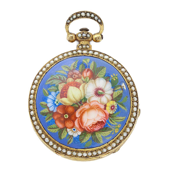 Swiss gold and enamel watch for the Chinese market Circa 1825