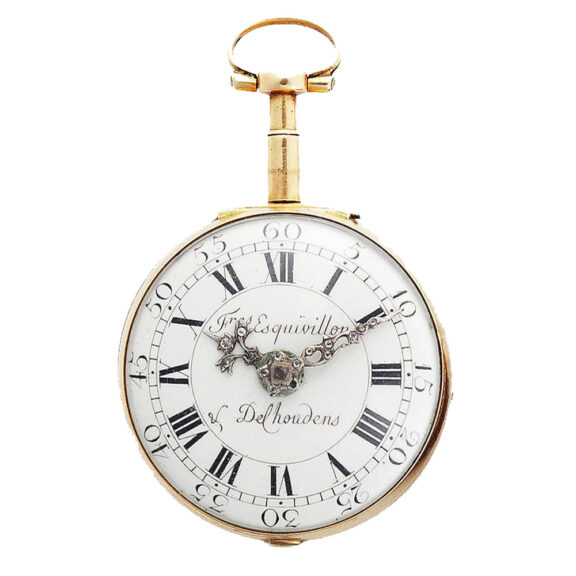 Fine Swiss 18 carat gold pair cased pendant watch Circa 1780 Fine Swiss 18 carat gold pair cased pendant watch Circa 1780