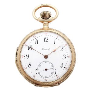 Swiss 14K gold quarter repeating pocket watch Circa 1900