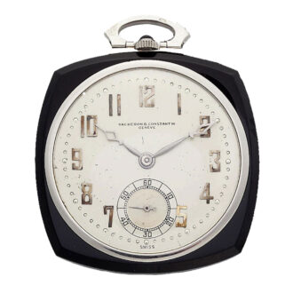 Fine Swiss platinum-mounted keyless pocket watch Circa 1930