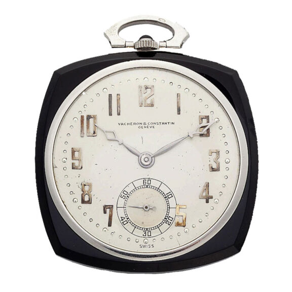 Fine Swiss platinum-mounted keyless pocket watch Circa 1930 Fine Swiss platinum-mounted keyless pocket watch Circa 1930