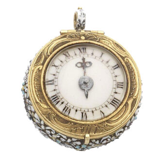 Fine French single-handed pair cased verge watch Circa 1660