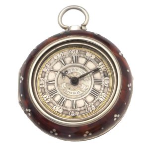 English silver triple cased watch with champlevé dial Circa 1750