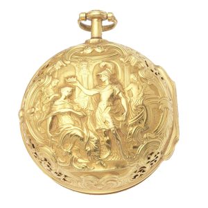 English 22K gold quarter repeating pocket watch Circa 1779