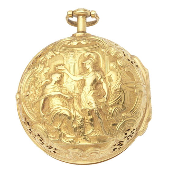 English 22K gold quarter repeating pocket watch Circa 1779