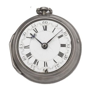 English silver verge watch with early balance spring Circa 1690