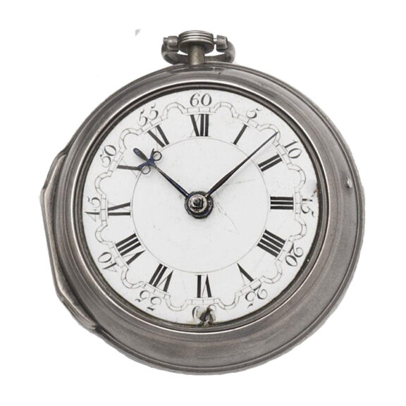 English silver verge watch with early balance spring Circa 1690 English silver verge watch with early balance spring Circa 1690