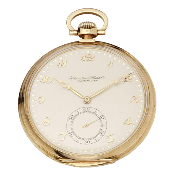 Swiss 14K gold open faced keyless lever watch Circa 1927