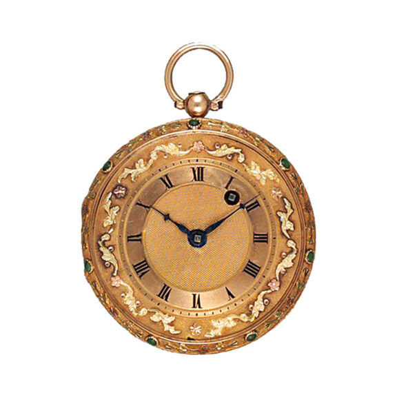 Exquisite Swiss gold open faced verge pocket watch Circa 1800 Exquisite Swiss gold open faced verge pocket watch Circa 1800