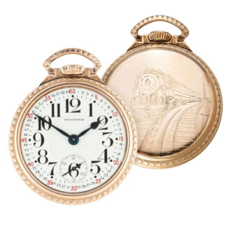 American 10 carat gold railroader's pocket watch Circa 1928