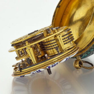 French single-handed Oignon in a shagreen case Circa 1690