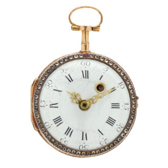 French gold watch with enamel and rose-cut diamonds Circa 1775