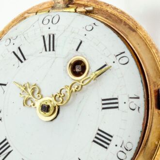 French gold watch with enamel and rose-cut diamonds Circa 1775