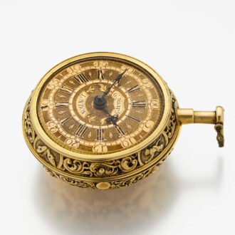 Gold half quarter repeating verge pocket watch Circa 1700