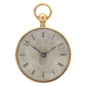 French gold quarter repeater with guilloché dial Circa 1820