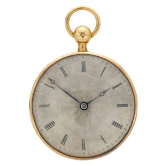 French gold quarter repeater with guilloché dial Circa 1820