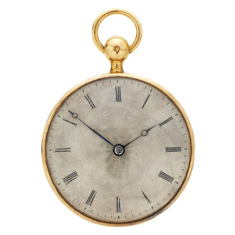 French gold quarter repeater with guilloché dial Circa 1820