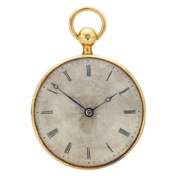 French gold quarter repeater with guilloché dial Circa 1820 French gold quarter repeater with guilloché dial Circa 1820