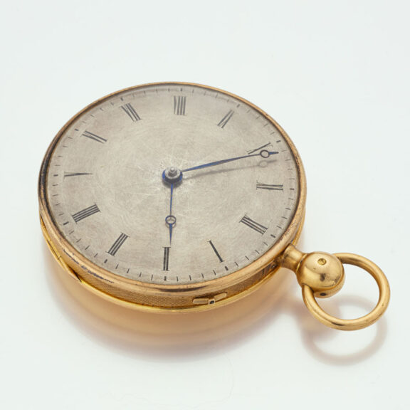 GN43-cFrench gold quarter repeater with guilloché dial Circa 1820 French gold quarter repeater with guilloché dial Circa 1820