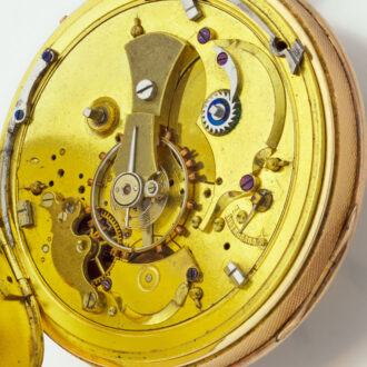 French gold quarter repeater with guilloché dial Circa 1820