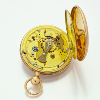 French gold quarter repeater with guilloché dial Circa 1820
