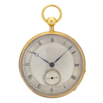 Fine gold French quarter repeating cylinder watch Circa 1820 Fine gold French quarter repeating cylinder watch Circa 1820
