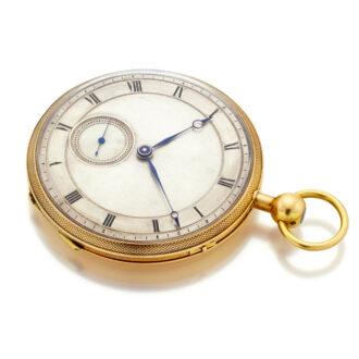 Fine gold French quarter repeating cylinder watch Circa 1820 Fine gold French quarter repeating cylinder watch Circa 1820