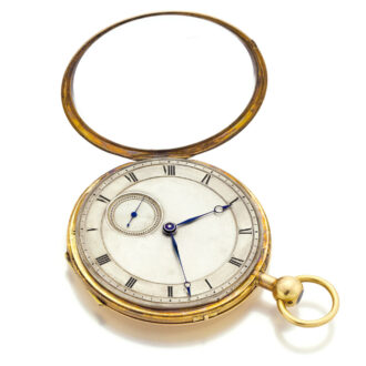 Fine gold French quarter repeating cylinder watch Circa 1820 Fine gold French quarter repeating cylinder watch Circa 1820