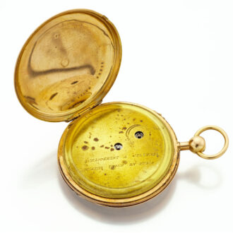 Fine gold French quarter repeating cylinder watch Circa 1820 Fine gold French quarter repeating cylinder watch Circa 1820