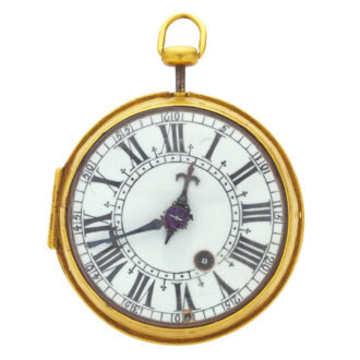 French Oignon verge quarter repeater in gilt case Circa 1695